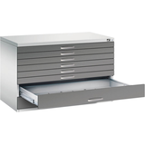 Artikelbild 1 für CP 7100 Planschrank lichtgrau, stahlgrau 8 Schubladen 110,0 x 76,5 x 76,0 cm, Artikelnummer 682652
