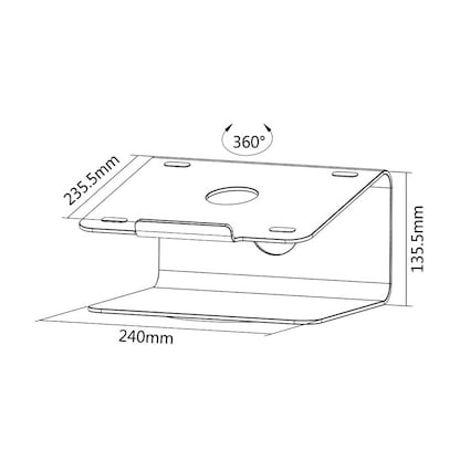 Artikelbild 6 für Neomounts Laptop-Ständer NSLS050 silber, Artikelnummer 841104