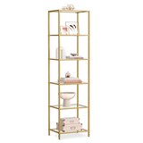 Artikelbild 1 für VASAGLE Bücherregal gold 40,0 x 30,0 x 177,3 cm, Artikelnummer 261049