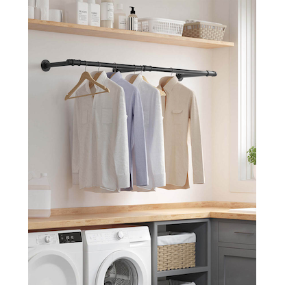 Artikelbild 2 für SONGMICS Wandgarderobe schwarz Metall 170,0 x 7,0 cm, Artikelnummer 290308