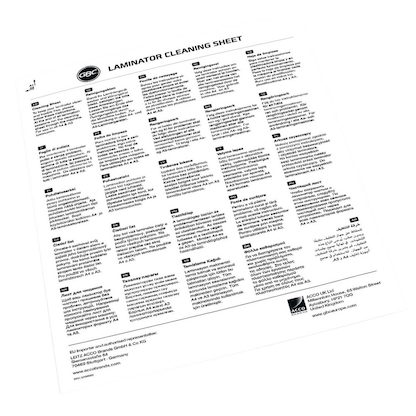 Artikelbild 3 für 5 GBC Reinigungsblätter für Laminiergeräte matt für A3, A4, Artikelnummer 650209