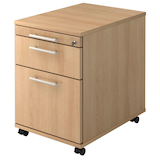 Artikelbild 1 für HAMMERBACHER AC20 Rollcontainer eiche 3 Auszüge 42,8 x 58,0 x 59,0 cm, Artikelnummer 593499
