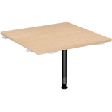 Artikelbild 1 für geramöbel Verbindungsplatte höhenverstellbar Flex buche, silber quadratisch 80,0 x 80,0 x 68,0 - 80,0 cm, Artikelnummer 880695