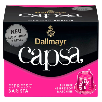 Artikelbild 2 für Dallmayr Capsa ESPRESSO BARISTA Kaffeekapseln, Arabica- und Robustabohnen kräftig, 10 Portionen, Artikelnummer 153630