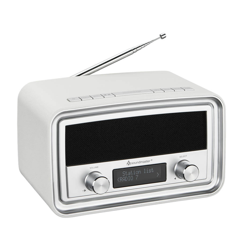 soundmaster UR190WE Radiowecker weiß office discount