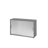 Artikelbild 1 für HAMMERBACHER Schiebetürenschrank 1752S, V1752S/G/S/SG grafit, silber 1 Fachboden 120,0 x 40,0 x 74,8 cm, Artikelnummer 377107