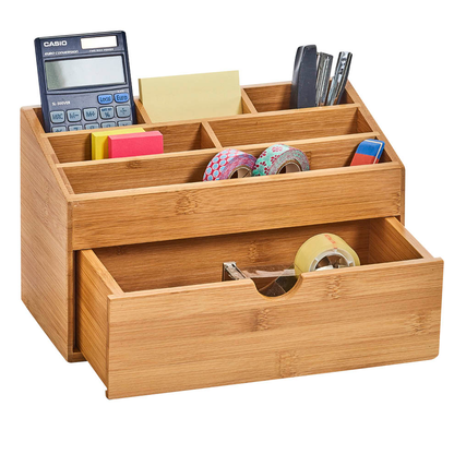 Artikelbild 13 für Zeller Schreibtisch-Organizer natur Bambus 6 Fächer 25,4 x 12,5 x 15,0 cm, Artikelnummer 685366