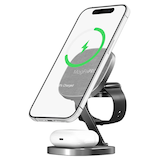 Artikelbild 1 für XLAYER MagFix Pro 3 in 1 Induktive Ladestation grau, 15 Watt, Artikelnummer 256137