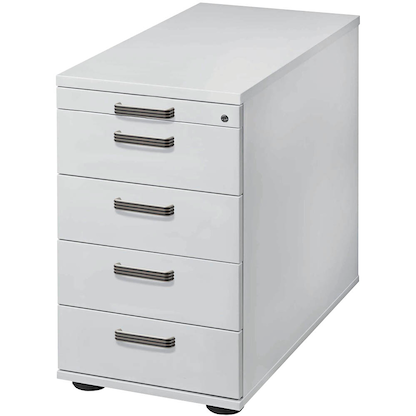 Artikelbild für HAMMERBACHER SC50 Standcontainer lichtgrau 5 Auszüge 42,8 x 80,0 x 72,0 - 76,0 cm, Artikelnummer 865156