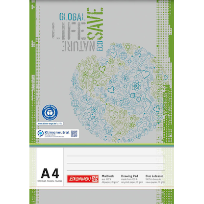 Artikelbild 3 für BRUNNEN Malblock Recycling DIN A4, Artikelnummer 163024