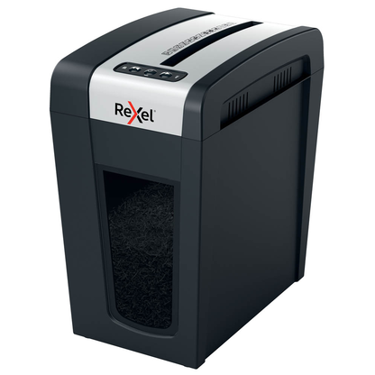 Artikelbild 3 für Rexel Secure MC6-SL Aktenvernichter mit Partikelschnitt P-5, 2 x 15 mm, bis 6 Blatt, schwarz, Artikelnummer 437204