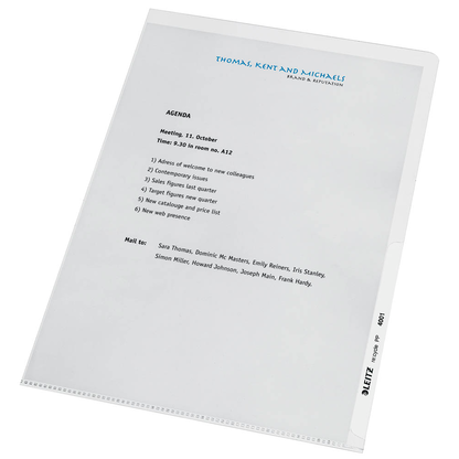 Artikelbild 5 für AKTION: 100 LEITZ Sichthüllen re:cycle 4001 DIN A4 transparent genarbt 0,13 mm mit Prämie nach Registrierung, Artikelnummer 696922