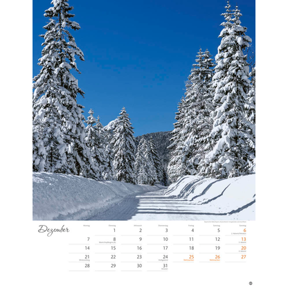 Artikelbild 13 für Heye Monats-Wandkalender Wege zum Träumen 2026, Artikelnummer 551182