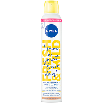 Artikelbild für NIVEA FRESH & MILD Helle Haartöne Trockenshampoo 200,0 ml, Artikelnummer 577878