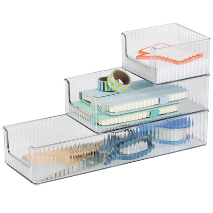 Artikelbild 15 für Zeller Schreibtisch-Organizer 3tlg-Set transparent Kunststoff 10,0 x 30,0 x 5,0 cm, Artikelnummer 685358