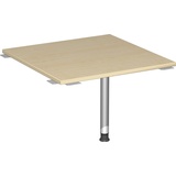 Artikelbild 1 für geramöbel Verbindungsplatte höhenverstellbar Flex ahorn, silber quadratisch 80,0 x 80,0 x 68,0 - 80,0 cm, Artikelnummer 880753