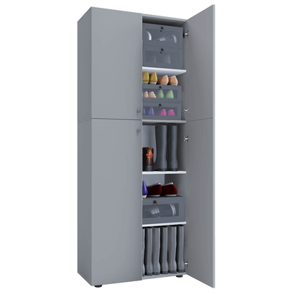 Artikelbild 20 für VCM my home Schuhschrank Lona, 914112 grau 4 Fachböden 70,0 x 37,0 x 182,0 cm, Artikelnummer 388534