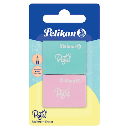 Artikelbild 17 für Pelikan Radiergummis Pastel farbsortiert, 2 St., Artikelnummer 402540