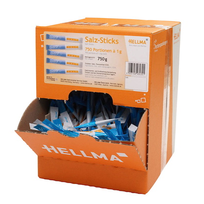 Artikelbild 5 für HELLMA Salzsticks Jodsalz, 750x 1,0 g, Artikelnummer 781421