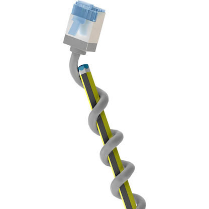 Artikelbild für goobay RJ-45 Netzwerkkabel 1,0 m grau bis zu 10,00 Gbit/Sek. bis zu 500 MHz, 1 St., Artikelnummer 557559