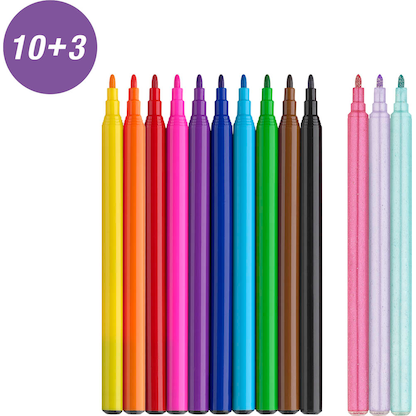 Artikelbild 2 für AKTION: FABER-CASTELL Einhorn Filzstifte farbsortiert, 13 St. + GRATIS Einhornsticker, Artikelnummer 589974