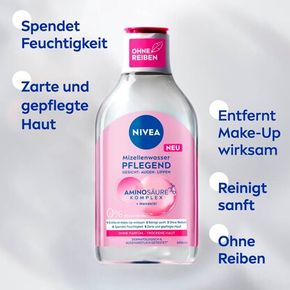 Artikelbild 2 für NIVEA PFLEGEND Mizellenwasser 400,0 ml, Artikelnummer 579056