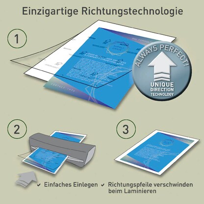 Artikelbild 16 für 100 LEITZ UDT Laminierfolien glänzend für A4 100 micron, Artikelnummer 472530