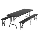 Artikelbild 1 für Garden Pleasure Bierzeltgarnitur Ventana, schwarz Kunststoff, Metall, 3-teilig, Artikelnummer 333967