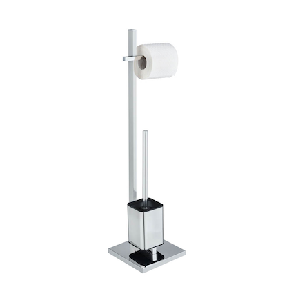 Artikelbild 12 für WENKO WC-Garnitur Quadro silber Metall, Artikelnummer 811964