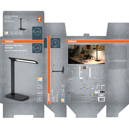 Artikelbild 6 für OSRAM Office Line Desk Banker Schreibtischlampe schwarz 7 W, Artikelnummer 709996