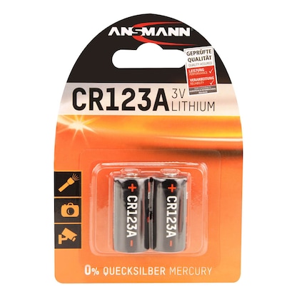 Artikelbild 2 für 2 ANSMANN Batterien CR123A Fotobatterie 3,0 V, Artikelnummer 533562