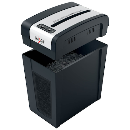Artikelbild 5 für Rexel Secure MC6-SL Aktenvernichter mit Partikelschnitt P-5, 2 x 15 mm, bis 6 Blatt, schwarz, Artikelnummer 437204