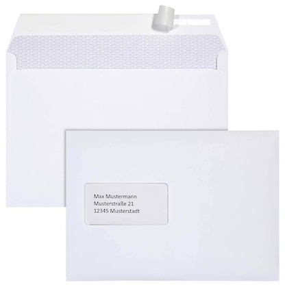 Artikelbild 6 für BONG Briefumschläge TopSTAR DIN C5 mit Fenster hochweiß haftklebend 250 St., Artikelnummer 121236