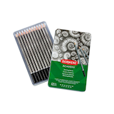 Artikelbild 1 für DERWENT Academy Sketching Bleistift-Set B, H, HB, 2H, 2B, 5H, 4H, 3H, 3B, 4B, 5B, 6B grau, 12 St., Artikelnummer 464759