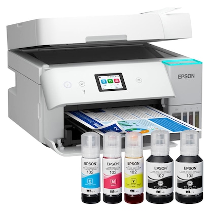 Artikelbild 2 für AKTION: EPSON EcoTank ET-4956 4 in 1 Tintenstrahl-Multifunktionsdrucker weiß + GRATIS Ariete Airy Fryer 4 L Heißluftfritteuse mit 60 Euro CashBack, Artikelnummer 708083