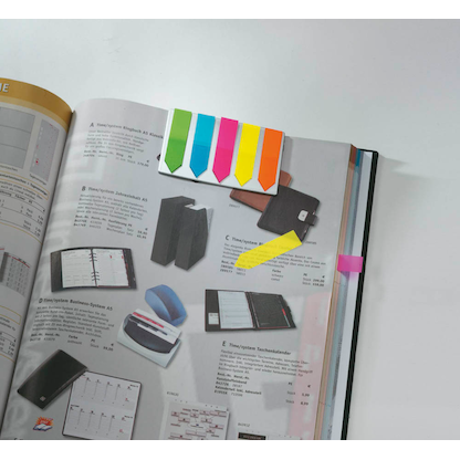 Artikelbild 3 für SIGEL Haftmarker Pfeile mit Clip Haftmarker farbsortiert 5x 25 Streifen, Artikelnummer 353197