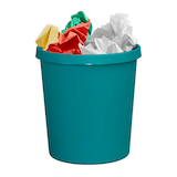 Artikelbild 1 für helit Papierkorb 18,0 l grün, 1 St., Artikelnummer 684043