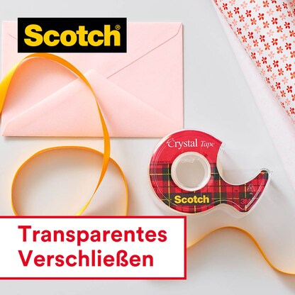 Artikelbild 8 für Scotch Klebefilmabroller Crystal Tape rot, Artikelnummer 477788