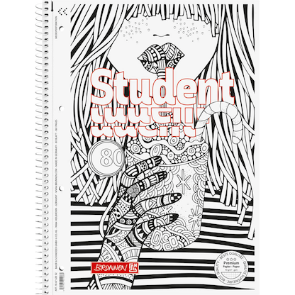 Artikelbild 2 für BRUNNEN Collegeblock ZENart Lineatur 28 kariert DIN A4 Innen- und Außenrand, 1 St., Artikelnummer 163044