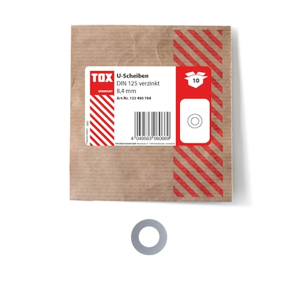 Artikelbild für TOX Unterlegscheiben 133490784 8,4 mm, 10 St., Artikelnummer 561109