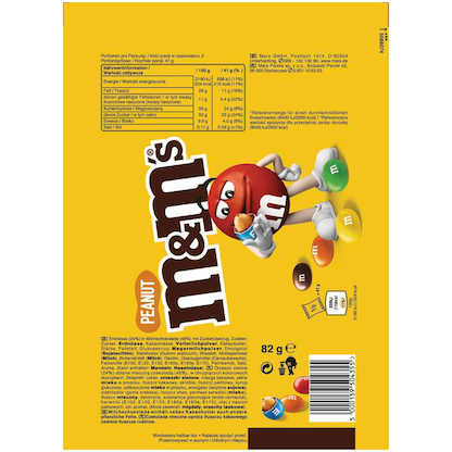 Artikelbild 2 für m&m's PEANUT Schokobonbons 82,0 g, Artikelnummer 281259