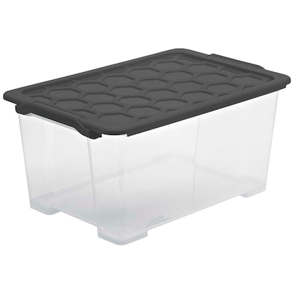 rotho Evo Safe Keeping Aufbewahrungsboxen 44,0 l anthrazit 59,0 x 39,5 x  28,0 cm, 1 St. | office discount