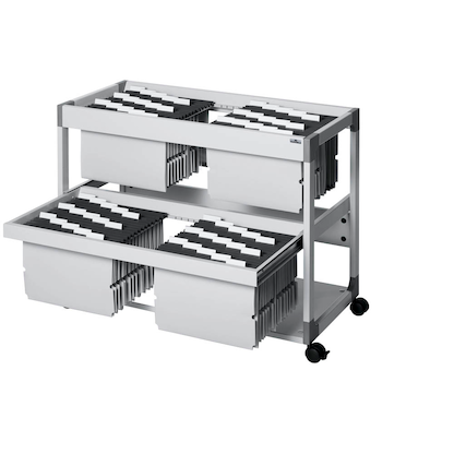 Artikelbild 2 für DURABLE Hängemappenwagen grau für bis zu 200 Hängemappen, Artikelnummer 631212