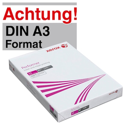 Artikelbild 22 für xerox Kopierpapier Performer DIN A3 80 g/qm 500 Blatt, Artikelnummer 369017