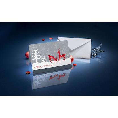 Artikelbild 3 für 25 SIGEL Weihnachtskarten Red Deer DIN A6, Artikelnummer 489912