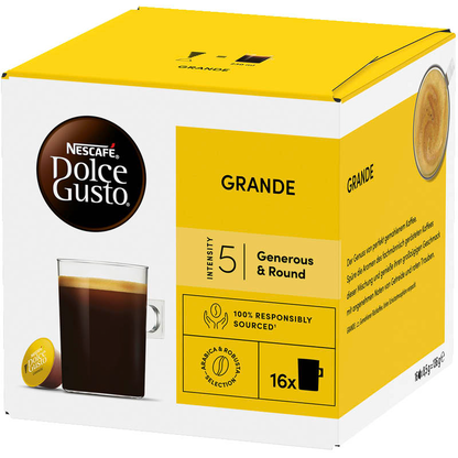 Artikelbild 17 für NESCAFÉ DOLCE GUSTO® Grande Generous & Round Kaffeekapseln, mild, 16 Portionen, Artikelnummer 613352