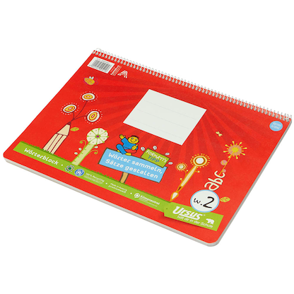 Artikelbild 5 für Ursus Schulheft Formati Wörterblock Lineatur W2 liniert DIN A4 quer Rand rundum, 20 Blatt, Artikelnummer 800237