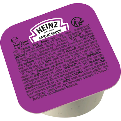Artikelbild 2 für HEINZ Knoblauchsauce 100x 25,0 g, Artikelnummer 647766