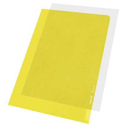 Artikelbild 6 für 100 LEITZ Sichthüllen 4000 DIN A4 gelb genarbt 0,13 mm, Artikelnummer 944470