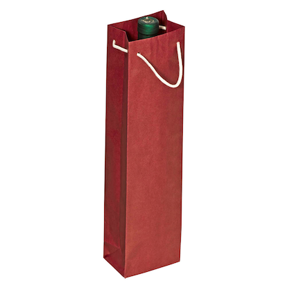 Artikelbild für 25 VP Geschenktüten für Flaschen rot 9,5 x 38,0 cm, Artikelnummer 589671